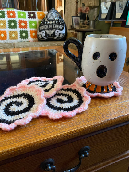 Crochet coasters